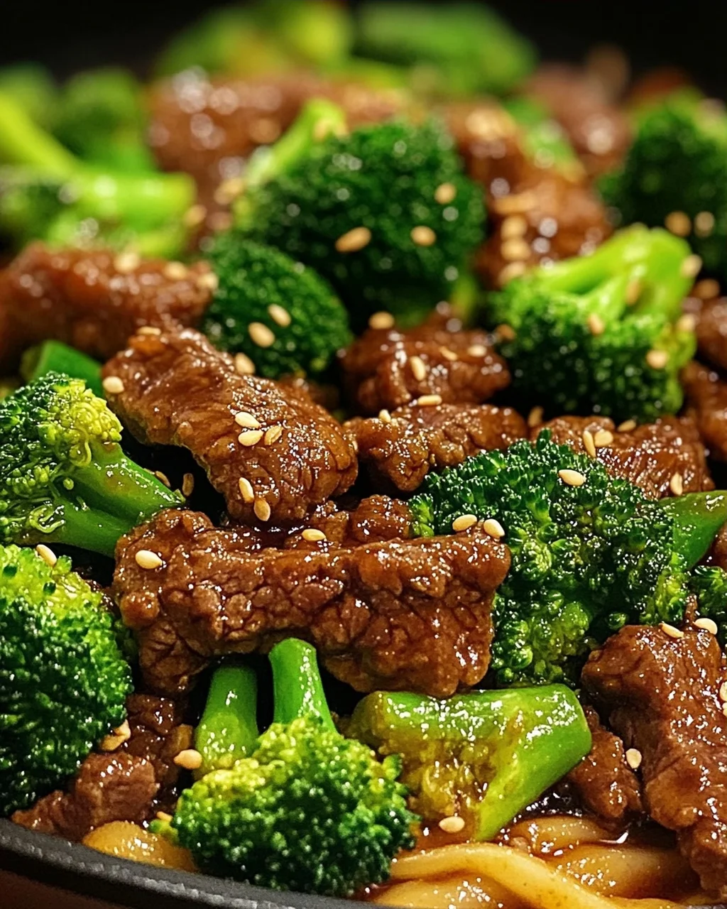 Teriyaki-Hackfleisch-Pfanne mit Brokkoli