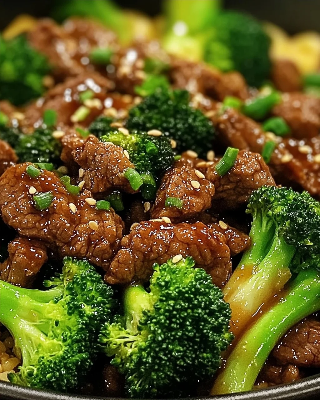 Teriyaki-Hackfleisch-Pfanne mit Brokkoli