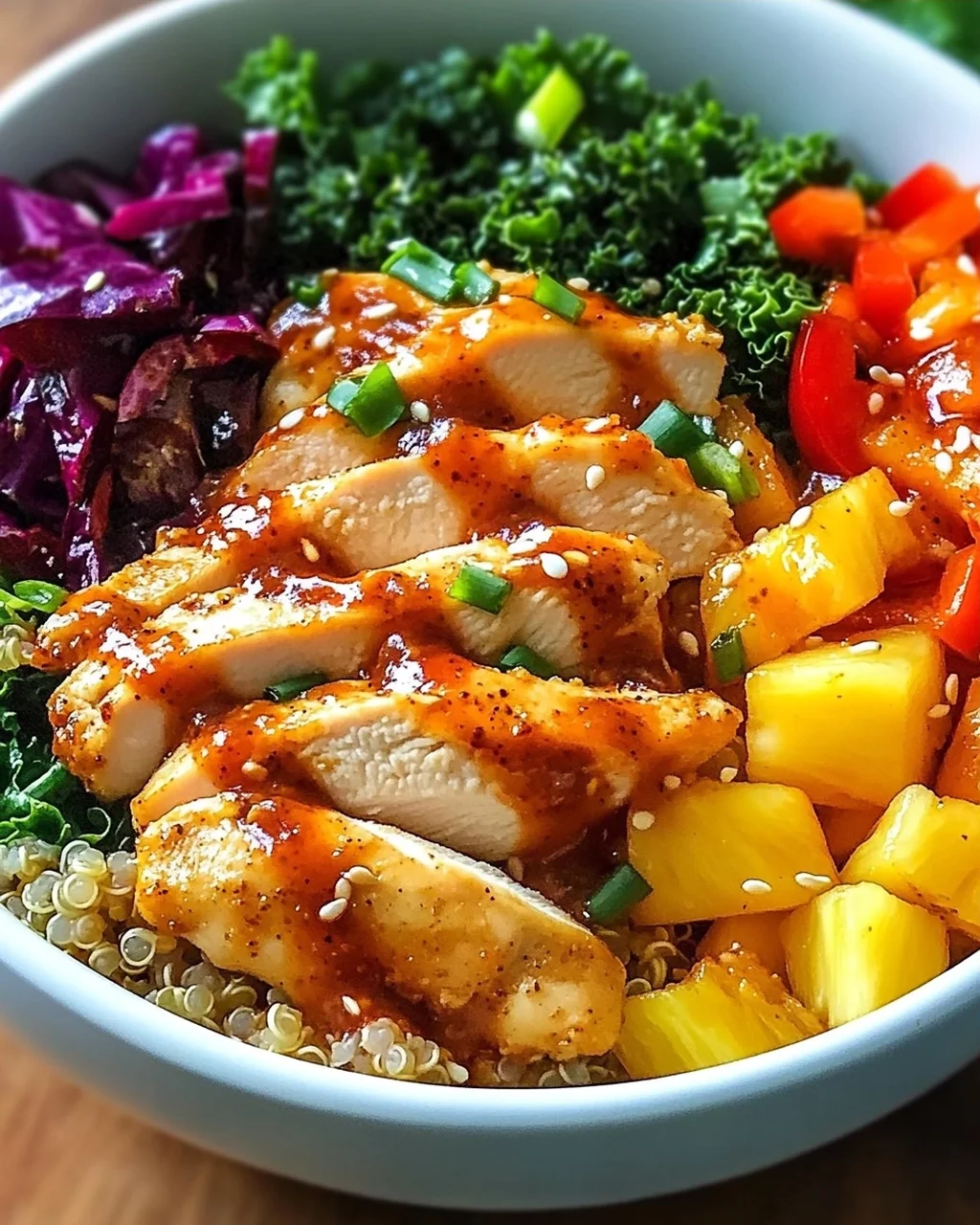 Thai Süß-Chili-Hühnchen Buddha-Schalen leicht gemacht