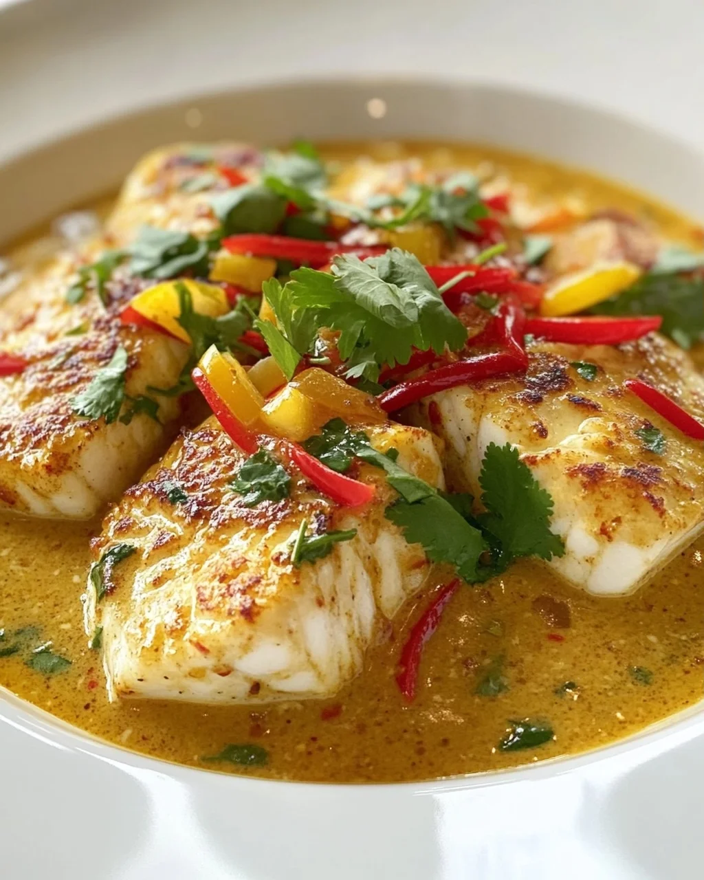 Tropischer Zackenbarsch mit würziger Kokosnuss-Sauce Rezept