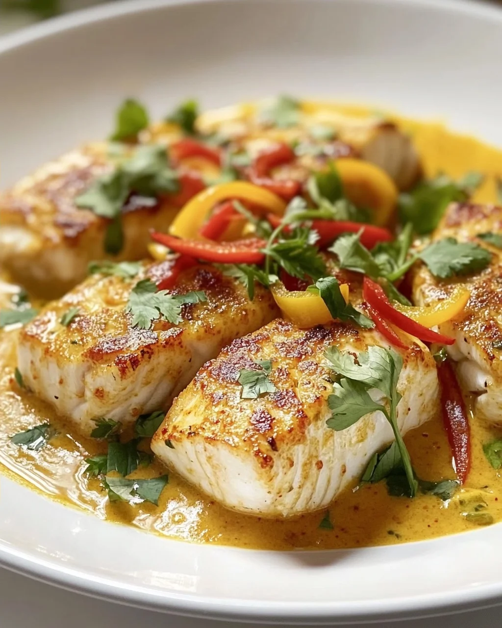 Tropischer Zackenbarsch mit würziger Kokosnuss-Sauce Rezept