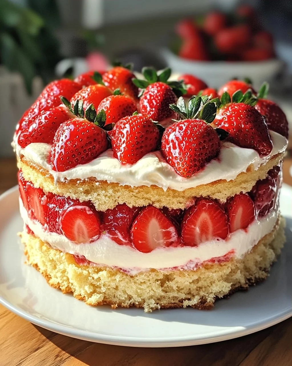 Weltbesten Erdbeerkuchen Rezept