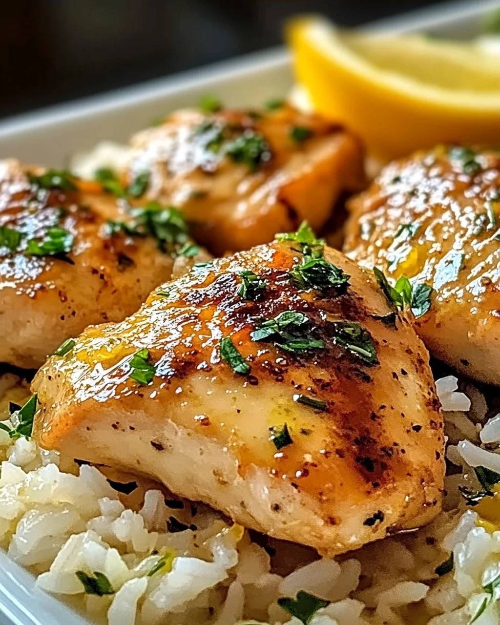 Zartes libanesisches Hähnchen mit würzigem Knoblauch-Zitronen