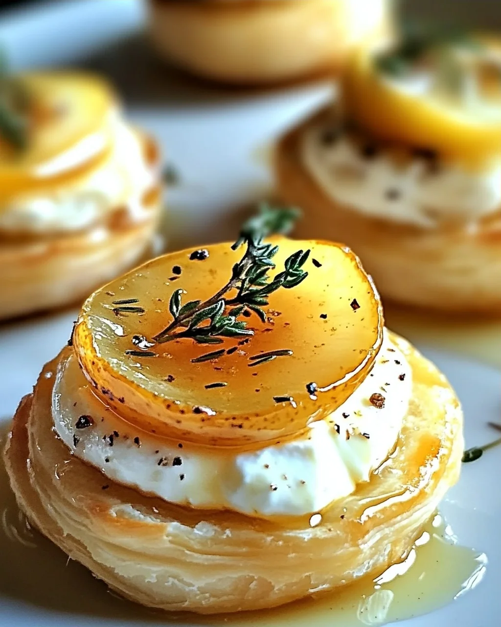 Ziegenkäse und Honig Häppchen für besondere Anlässe