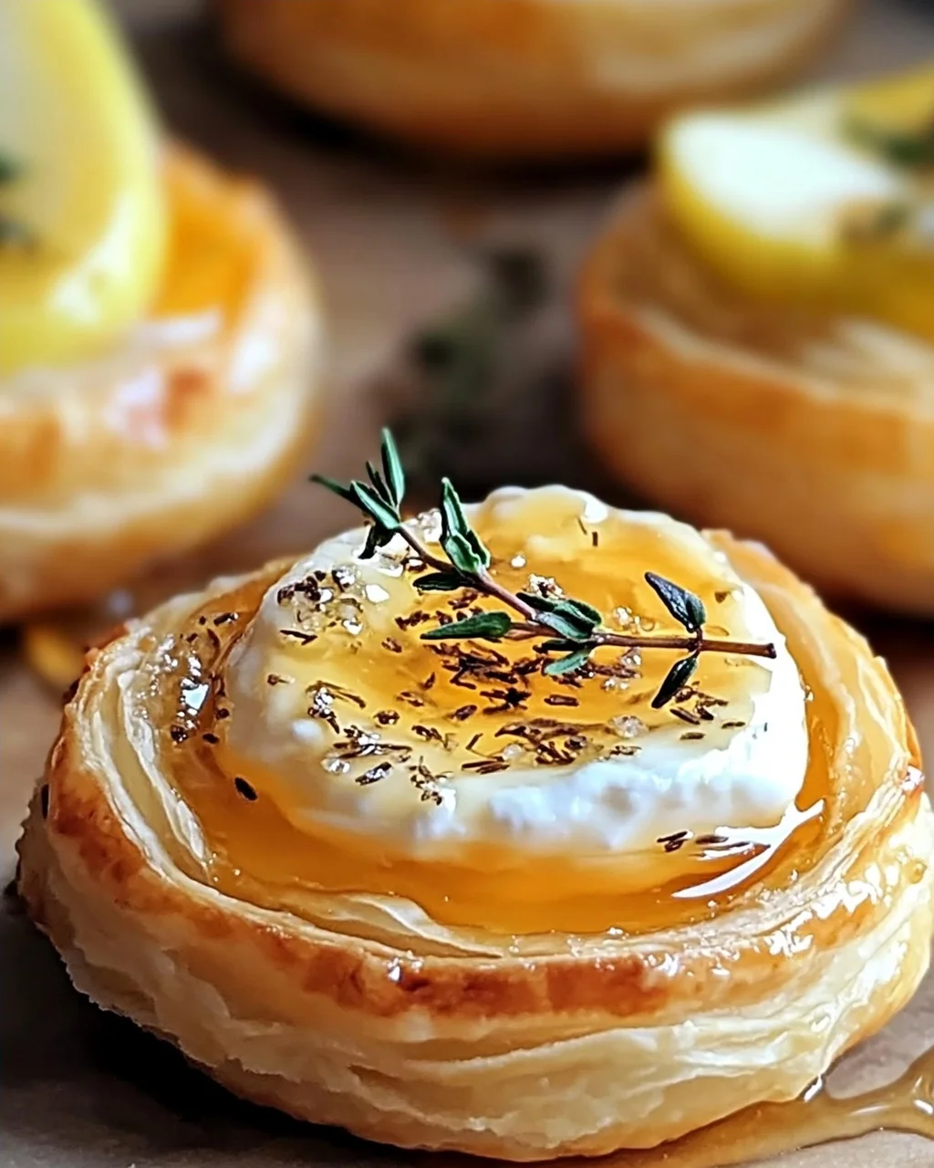 Ziegenkäse und Honig Häppchen für besondere Anlässe