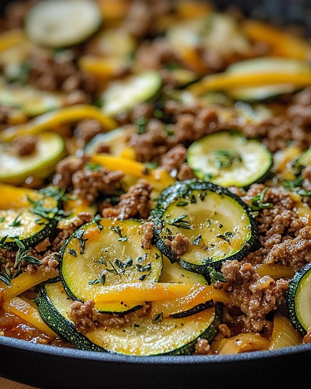 Zucchini-Hack-Pfanne
