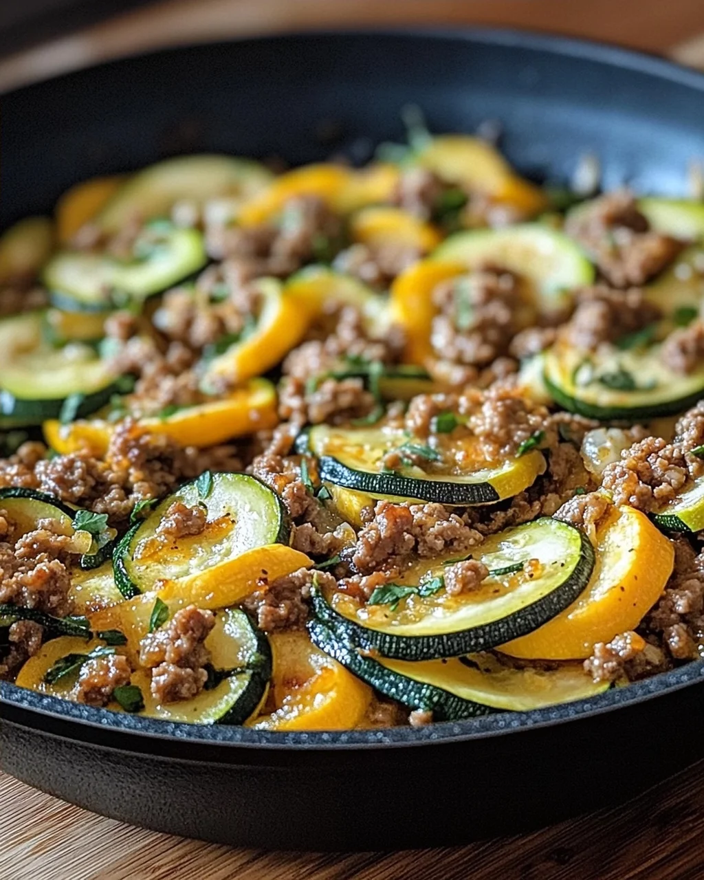 Zucchini-Hack-Pfanne