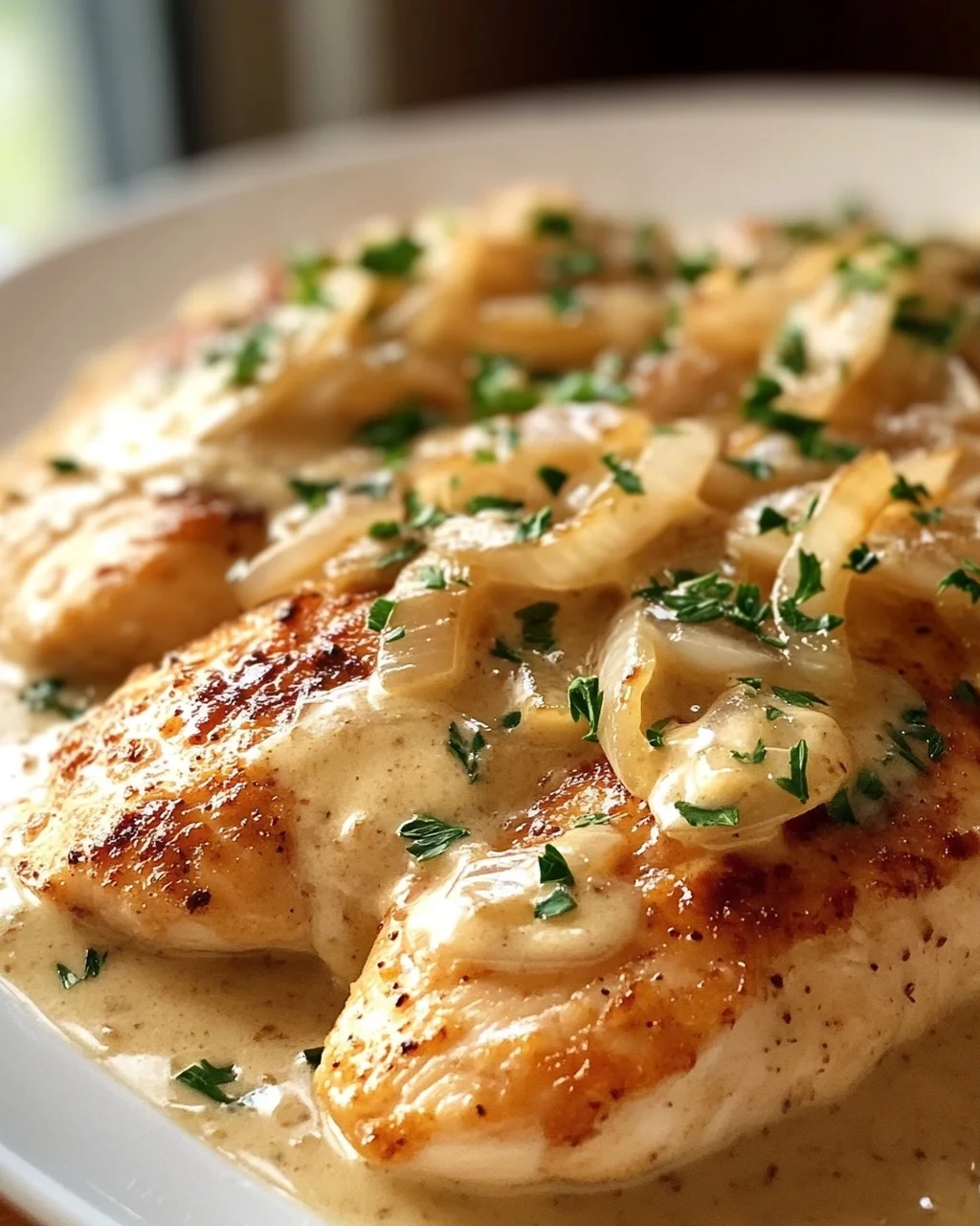 Zwiebel Sahne Hähnchen Rezept – Cremig & einfach lecker!